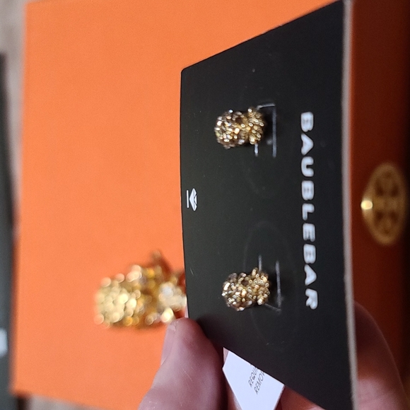 Pineapple 🍍 Anyone?? KJL Kenneth Jay Lane and BAUBLEBAR Combo! Brooch & Ears! - Picture 12 of 15